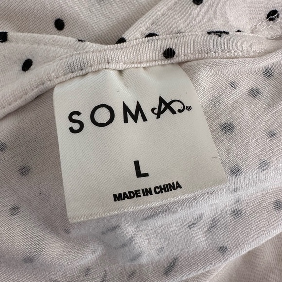 Soma cool nights long sleeve celestial star print sleepshirt sleep dress Large - Picture 6 of 7